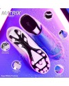 Precision Matrix Junior FG Football Boots, Velcro, Sky Blue